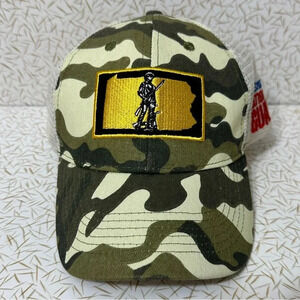 Pennsylvania ARMY National Guard Camo Trucker Snapback Mesh Hat